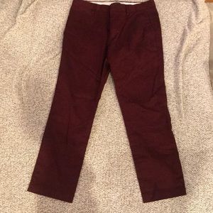 Maroon Banana Republic Aiden Slim Fit Pants